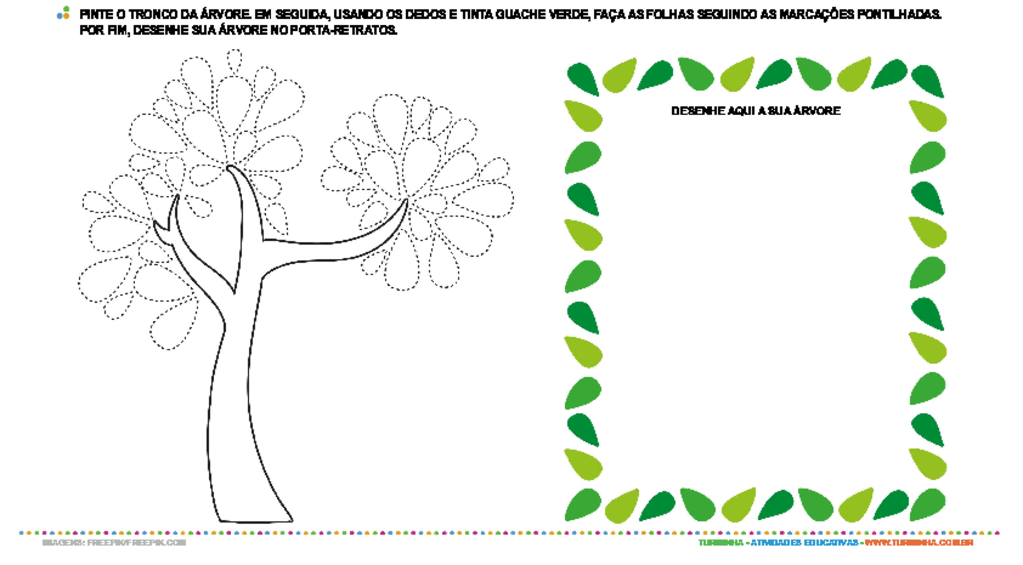 Colorindo a Natureza - Atividade Educativa para Pré-Escola (4 e 5